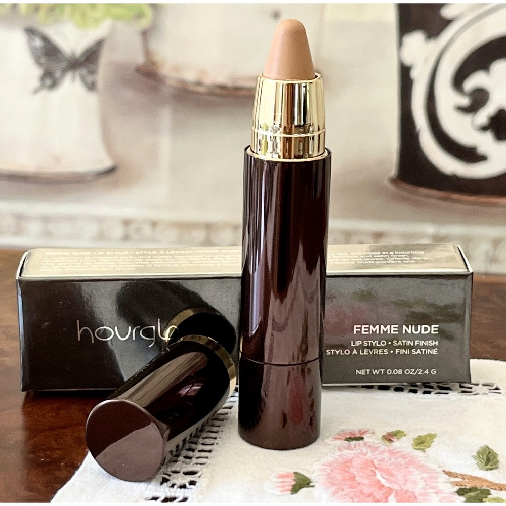 Hourglass Femme Nude Lip Stylo Satin Finish Lipstick NUDE No. 4 - 0.08 oz NIB